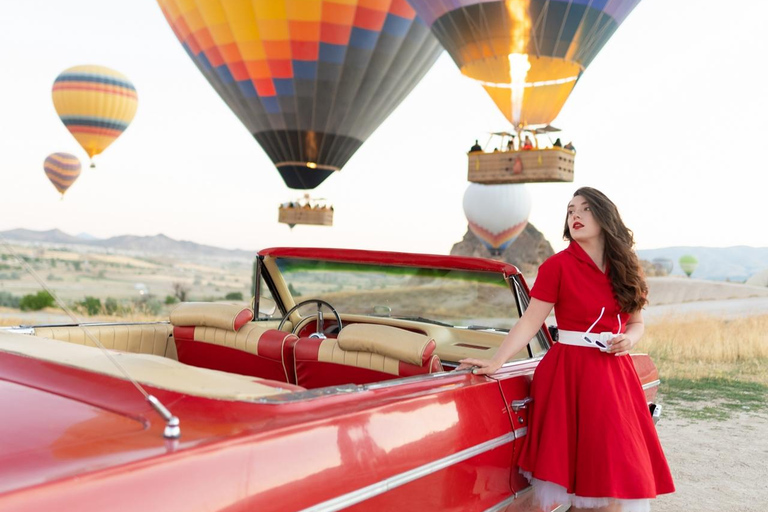 Cappadocië: Klassieke autotour met Champagne Vintage Car Tour