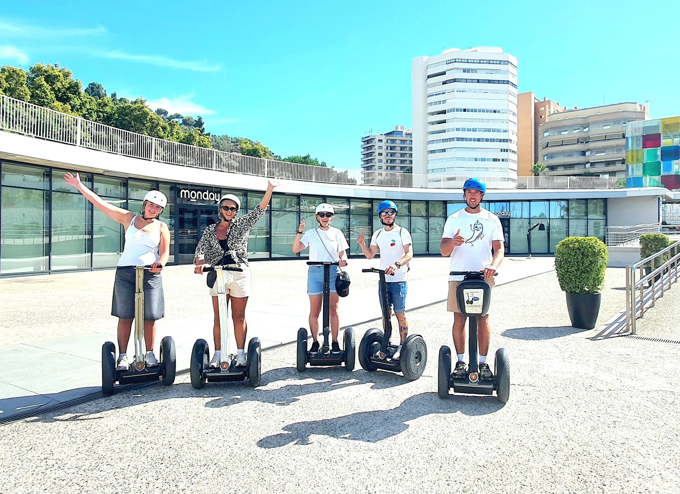 Segway-tur i Málaga: Gibralfaro-slottet, havnen og tyrefægterarenaen