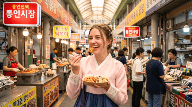 Visite à pied de Gyeongbok-gung et Seochon avec panier-repas à pièces