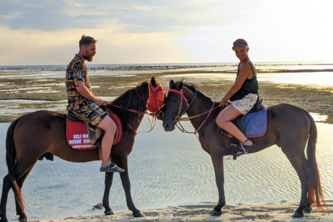 Gili Meno: 1-godzinna przejażdżka konna po plaży z transferem do hotelu