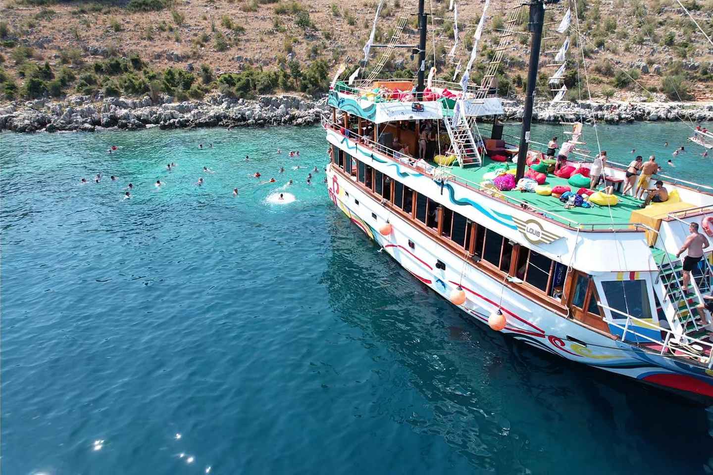 Sarande: Full-Day Louis Luxury Yacht Tour from Saranda