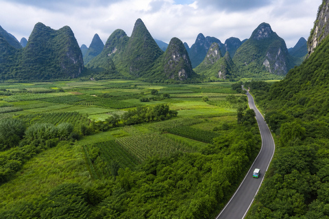 Yangshuo: Ruyi Peak, Silver Cave & Ten-Mile Gallery Tour E-Tickets with Driver Transfers