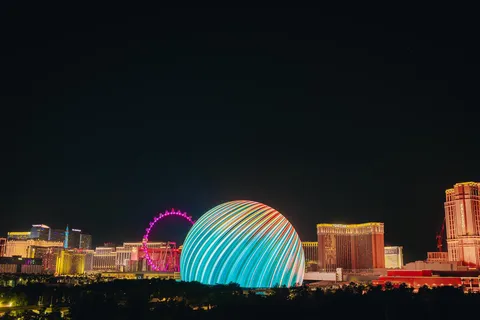Las Vegas : The Sphere Experience - Carte postale de la Terre