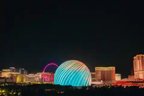 Las Vegas : The Sphere Experience - Carte postale de la Terre