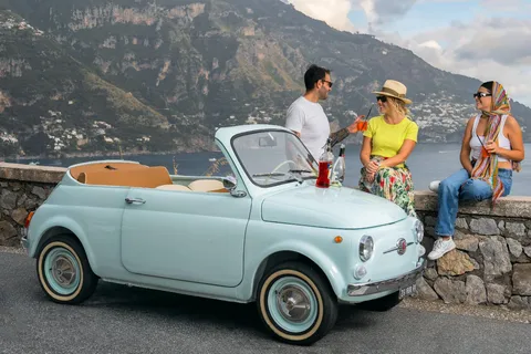 Sorrente et la Côte Amalfitaine : Tour en Fiat 500 Spiaggina
