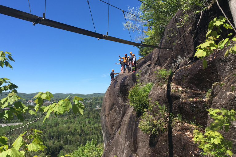 Tyroparc: Via Ferrata Guided Tour and Zipline Combo Ticket Summer: Via Ferrata Guided Tour and 2 Zipline Combo Ticket