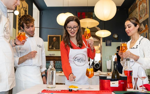 Roma: lezione di cucina con pasta e Aperol Spritz e pasto