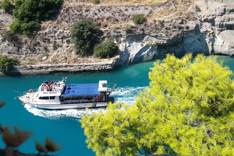 Canal de Corinto: travesía en barco con fondo de cristal St. Andreas