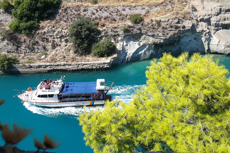 Canal de Corinto: travesía en barco con fondo de cristal St. Andreas