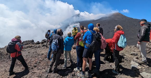 From Taormina in small group: tour to Mount Etna Summit area