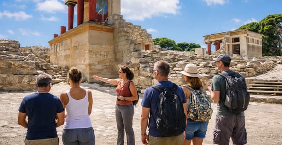 From Rethymnon: 8-Hour Knossos Palace & Heraklion City Tour