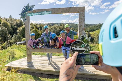 Rotorua Ziplines: Rafting + Hot Pool Combo - FREE Sauna