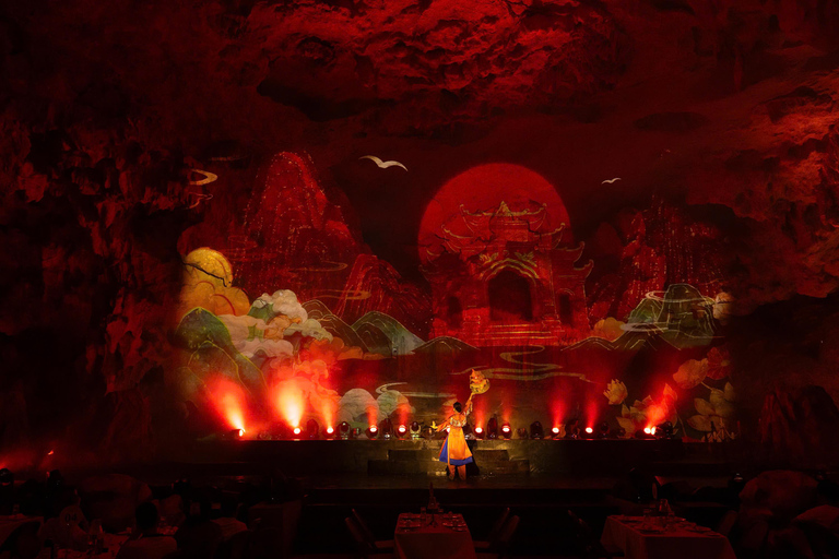 From Hanoi: Ha Long Bay Cruise, Cave Tour, and Dinner Show