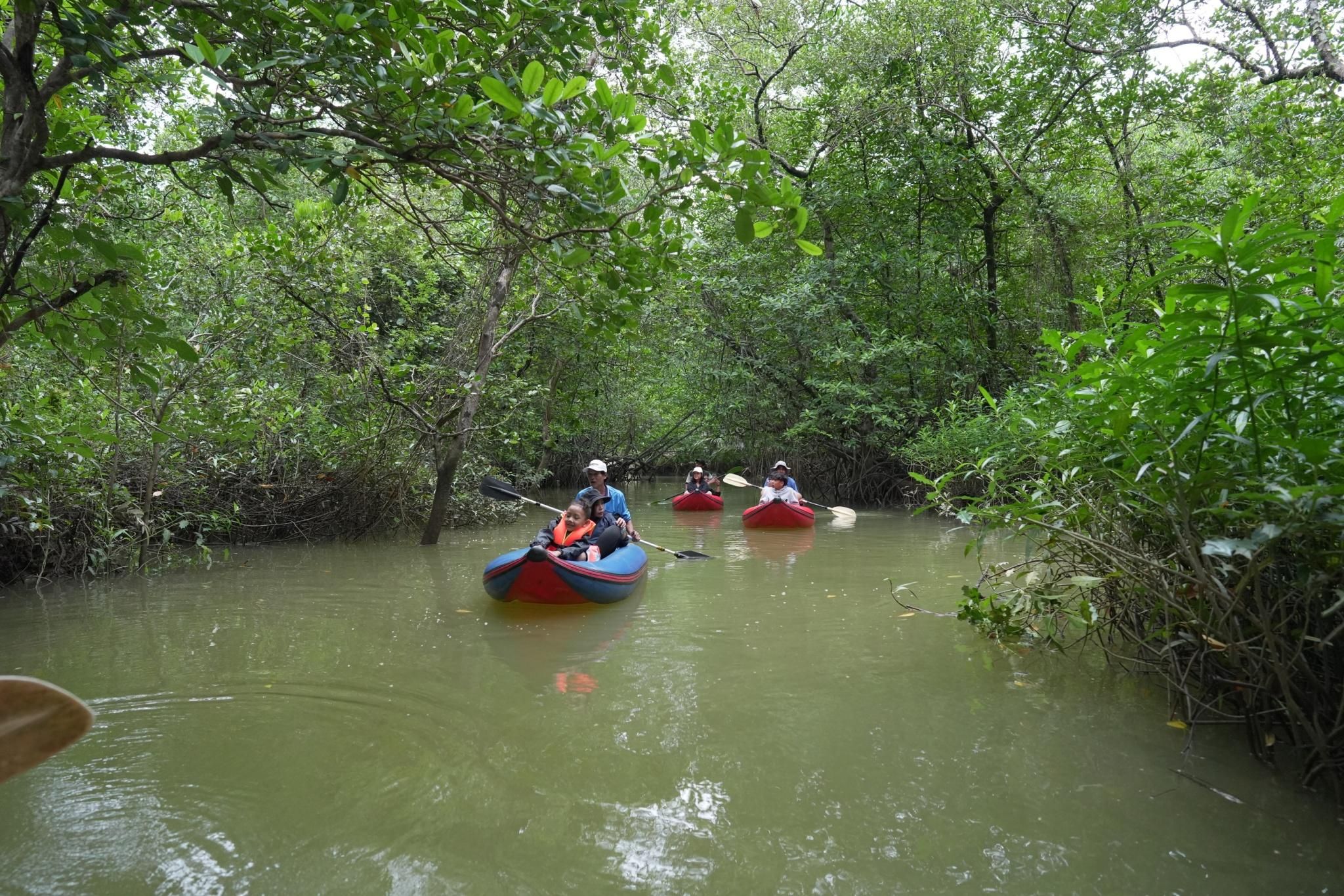 Khaolak: Kleines Amazonasgebiet und Wat Khongkha Phimuk (halbtägig)