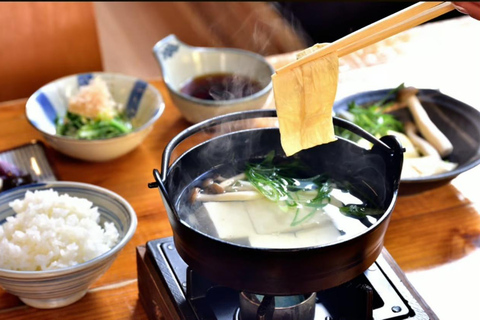 Kyoto: Kurama Onsen Entry Ticket with Set Meal Onsen Full Set＋Yuba Shabu Yudofu Set Meal