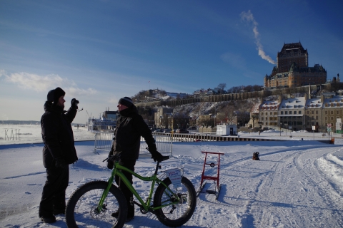 Recorrido deportivo y lúdico de invierno en la ciudad de Québec