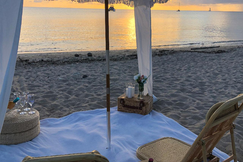 Santa Lucía: Picnic en la cabaña de la playa al atardecer