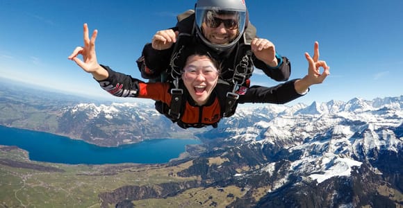 Interlaken: Airplane Skydiving over the Swiss Alps