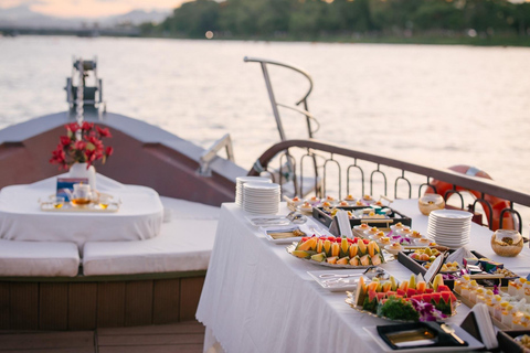 Hue: Luxury Sunset Tea & Dinner Cruise on Perfume River [No Dinner] Luxury Sunset Tea Cruise