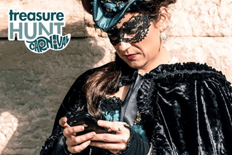 Venice: Carnival Treasure Hunt & Mask Painting Workshop Venice: Carnival Game App, Mask, and Mask Decorating Class
