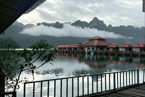 Phuket or Anywhere: 2-Days Cheow Lan Lake & Raft-Resort-FAN Option 1: From KhaoLak+KhaoSok with Roundtrip Hotel Transfer