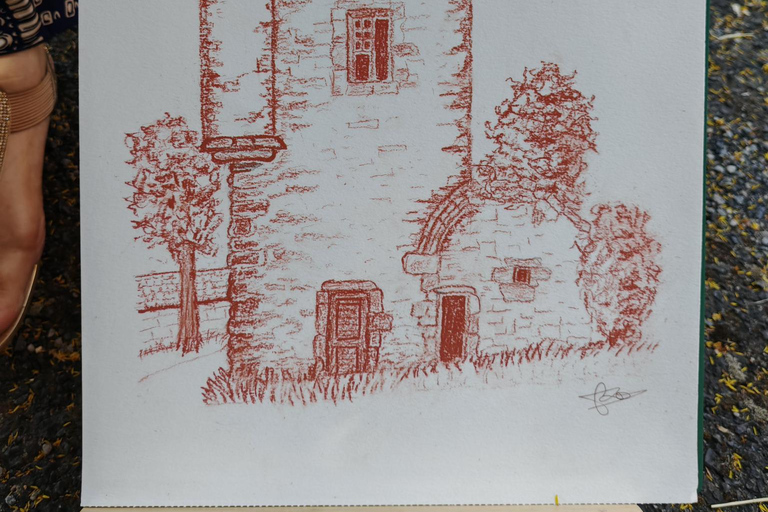 Outdoor sketching of the city of Paris Outdoor sketching in Paris