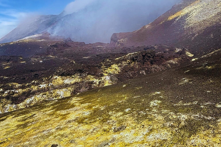 Trek to the summit of Mount Etna (3,350 m) with drone video etna summit craters hike