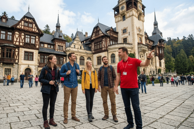 Bucharest: Dracula's Castle, Peles Castle, & Brasov Tour Coach Tour + AudioGuide in 25 languages + Host