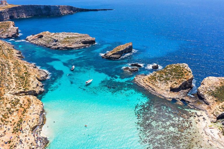 Blue & Crystal Lagoons of Comino & Gozo – Sea Caves Cruise Sunset Tour Experience