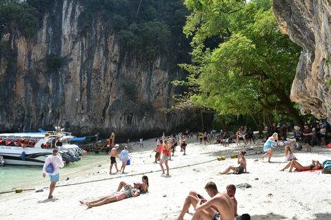 Krabi: Odisseia pelas ilhas Hong e Paraíso em lancha rápidaPasseio turístico