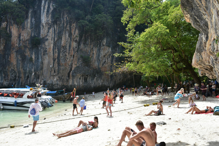 Krabi: Odisea por las islas Hong y Paraíso en lancha rápidaTour turístico con kayak