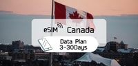 Canadá, eSim Roaming Data Plan (0,5-2GB/día) - Hizvo