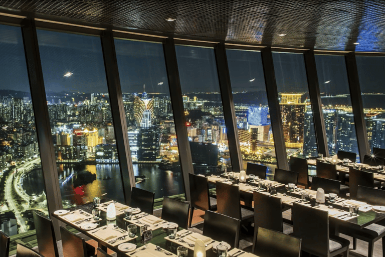 Macau: 360 Café Buffet Dining at Macau Tower with City Views 2026 Spring Promotion Dinner Buffet with OD Ticket - Adult