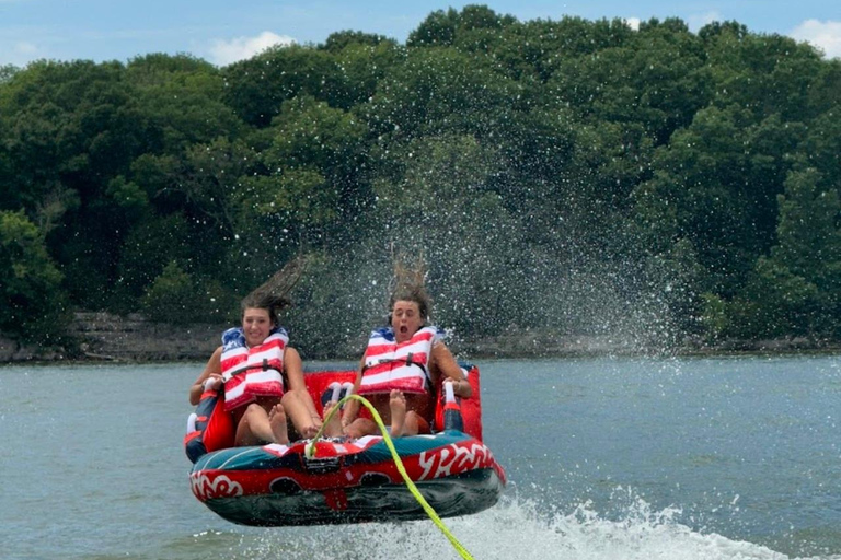 30ft Doubledecker Triple Slide Party Boat with Capt up to 22