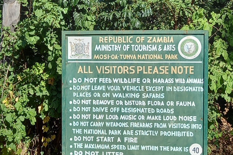Livingstone: Mosi-oa-Tunya Park Safari and Zipline Tour