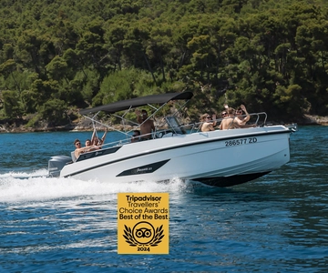 Zadar: Eilandhoppen met een speedboot en Aperol Spritz