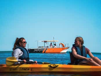 Vanuit Lagos: Ponta da Piedade Grotten Kajak Tour vanaf Catamaran