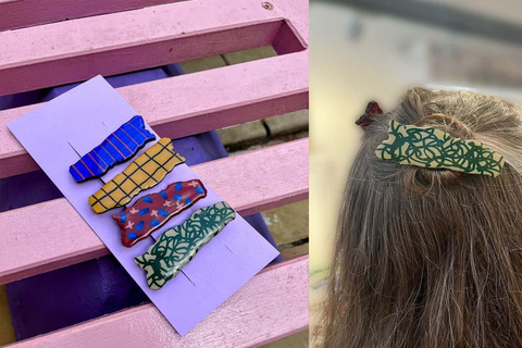 Cass Art Liverpool: Paint Your Own Hair Clips Workshop Paint Your Own Hair Clips Workshop