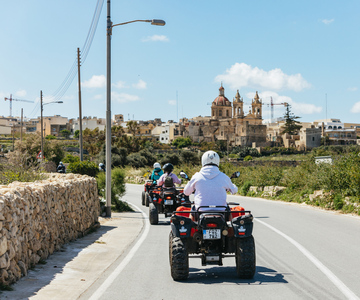 From Malta: Gozo Full-Day Quad Tour with Lunch and Boat Ride