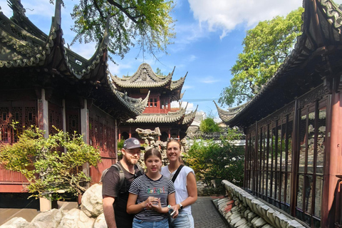 Zhujiajiao & Shanghai:Private Day Tour Water Town to Skyline Without boat