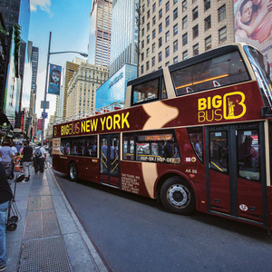 NYC: Guided Hop On Hop Off Bus with Two Attractions