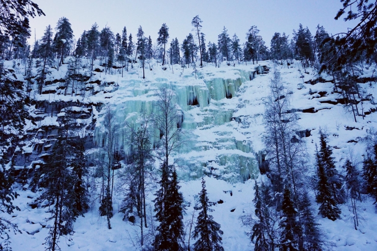 Rovaniemi : excursion au canyon de Korouoma et aux chutes d'eau gelées