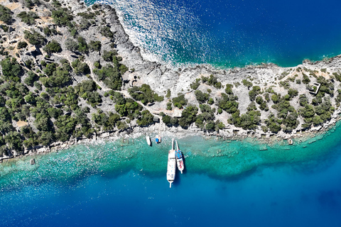 Zeil Turkije: 18-39&#039;s Olympos naar Fethiye Gulet Cruise