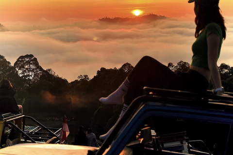 Bali: Sunrise Jeep Mount Batur with Breackfast All-Included Entrance Ticket Hot Spring Only ( Meeting Point )