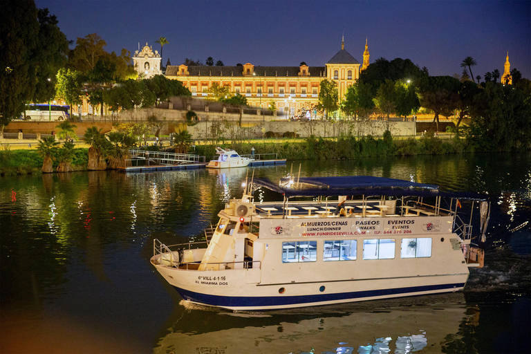 Sevilla: Restaurant boottocht op de Guadalquivir rivier met lunch/diner