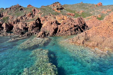 Da Sagone/Cargèse: Tour in barca di Capo Rosso, Piana e ScandolaPartenza da Sagone