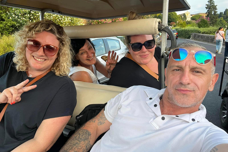 Florence: Private Guided Golf Cart Tour Senza Piazzale Michelangelo. Tour 1 ora.