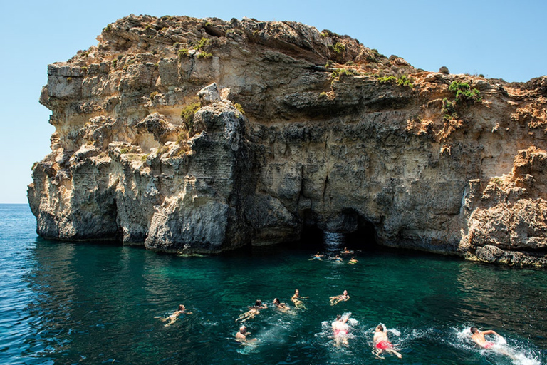 From Gozo:Around Comino, Blue Lagoon, Crystal Lagoon & Caves Around Comino, Blue Lagoon, Crystal Lagoon & Caves