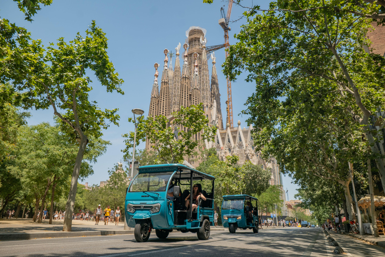 Barcelona: City Highlights Private Tuk-Tuk Tour 1,5H Barcelona City & Beach Private Tuk-Tuk Tour