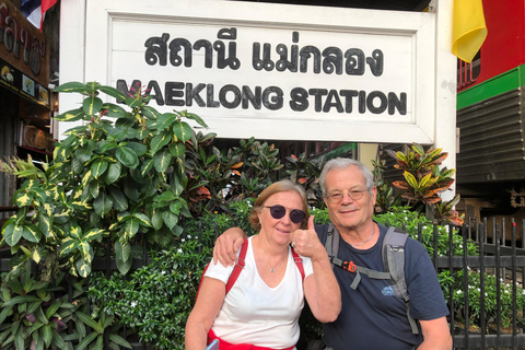 Amphawa y Mercados Ferroviarios y Paseo en barco con luciérnagas: desde BKKTour privado en vietnamita